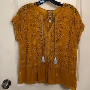 Johnny Was Leith eyelet blouse